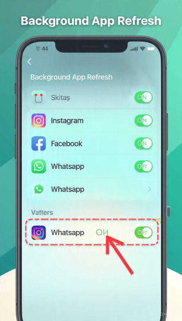 `disable background app refresh to stop battery drain 2026