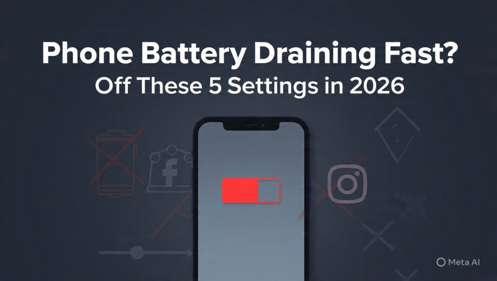`phone battery draining fast 5 settings to turn off 2026 featured`