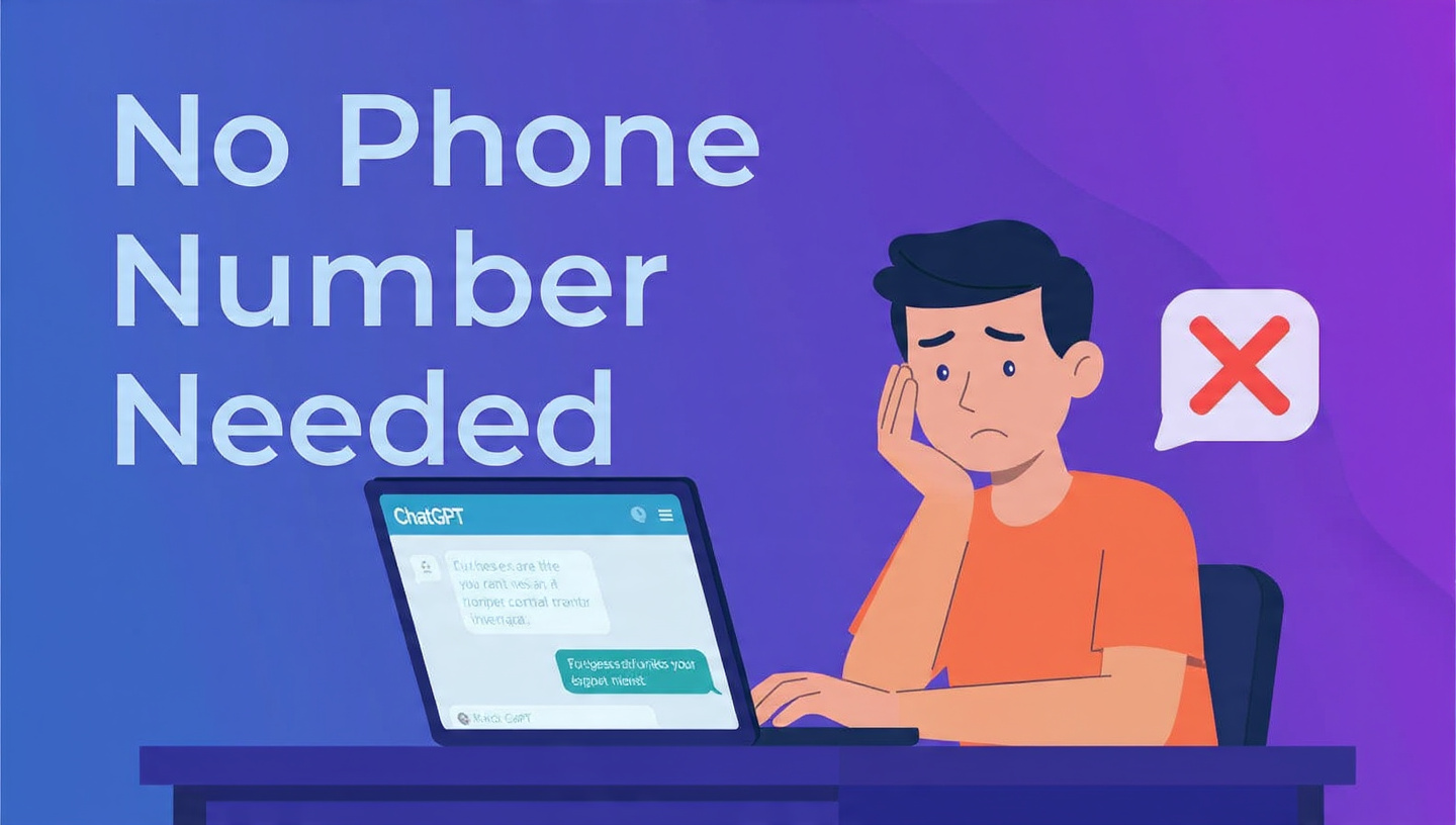 use chatgpt without phone number