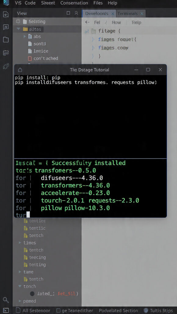 python ai image generator code example free ai image generator python output