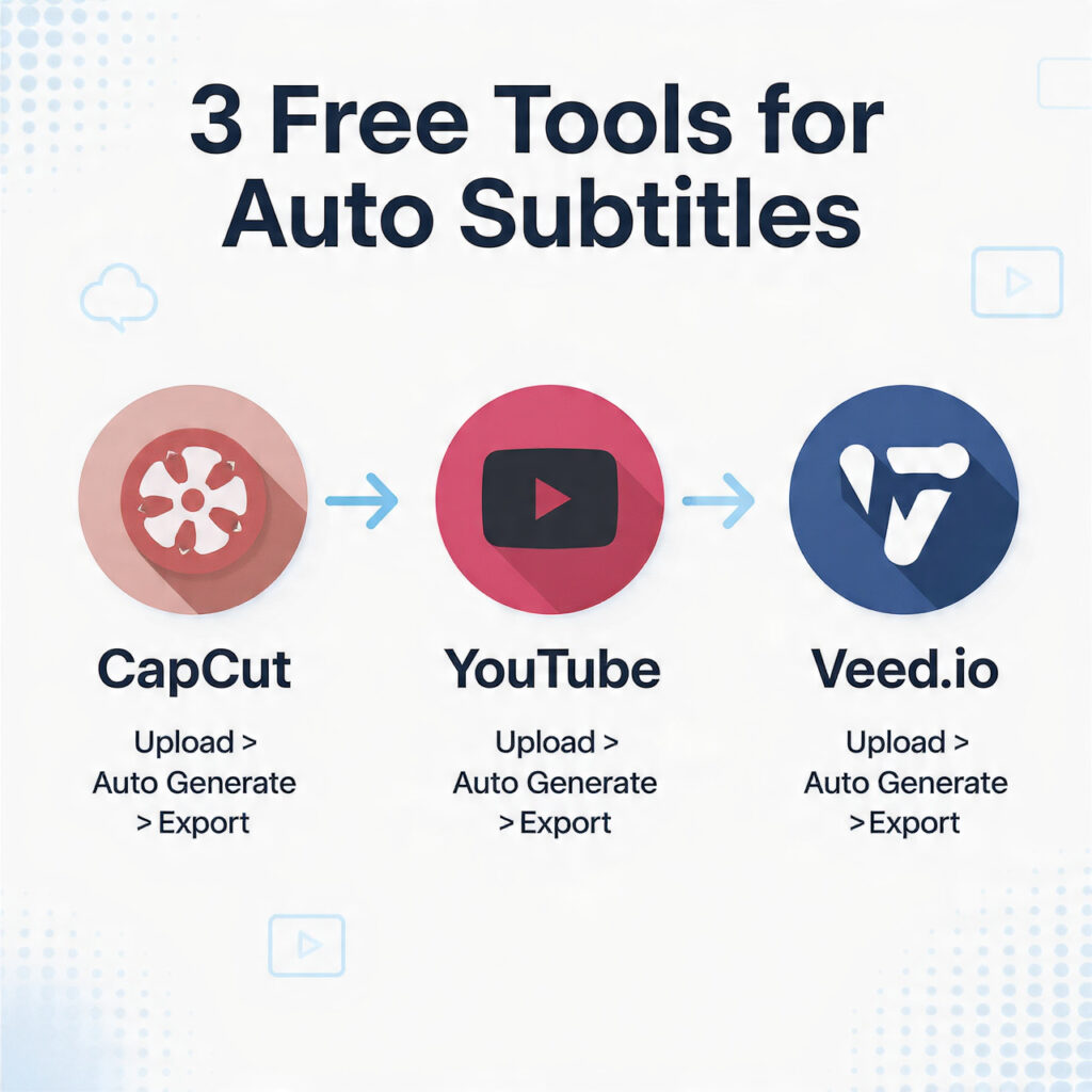 `youtube shorts auto subtitles generator free`