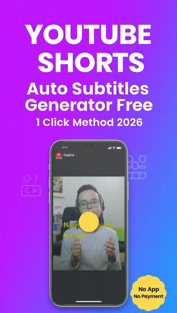 `youtube shorts auto subtitles generator free`