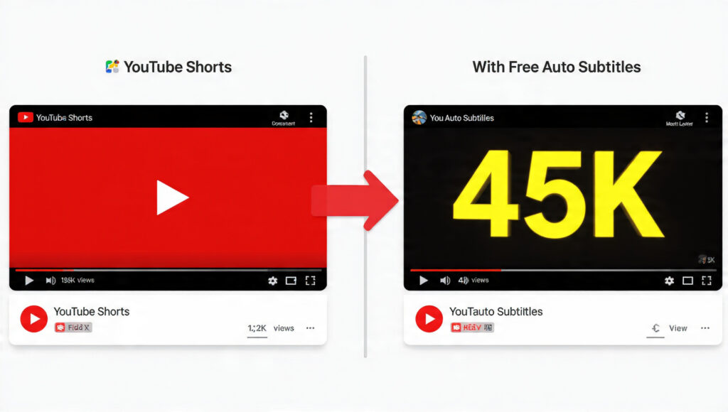 `youtube shorts auto subtitles generator free`